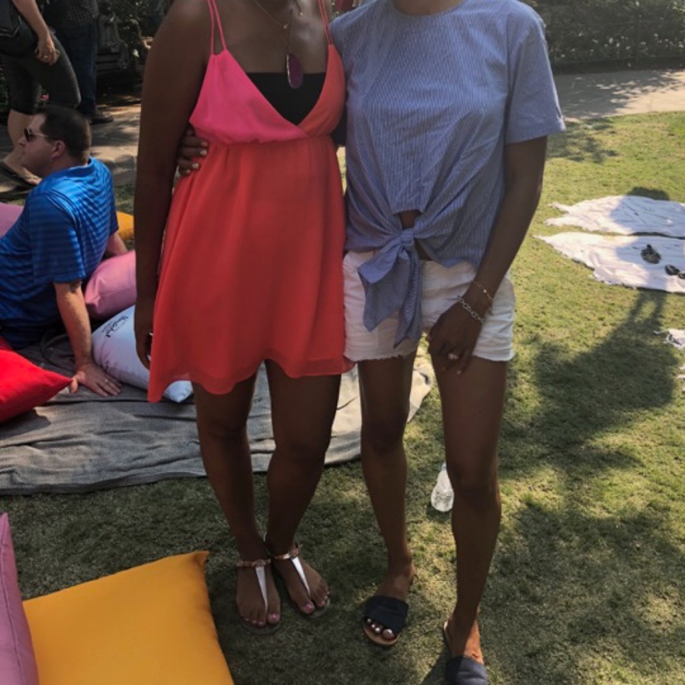 Chic summer color block dress